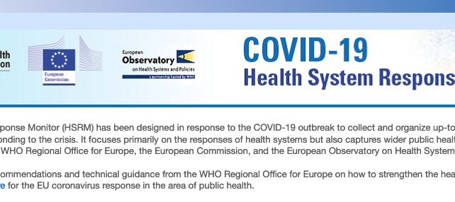COVID-19 Health System Response Monitor