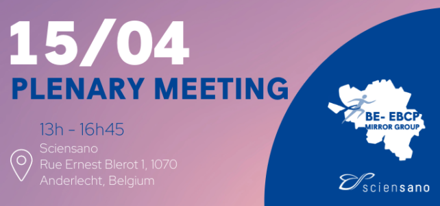 Belgian EBCP Mirror Group – In-person plenary