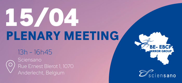 Belgian EBCP Mirror Group – In-person plenary